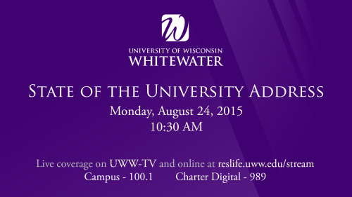 Coming Up - State of the Univ Address 082415