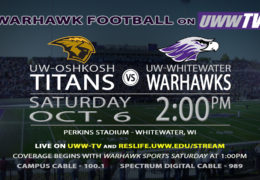 Football to Host Rival UW-Oshkosh Titans in the Family Weekend Match-up Tomorrow!