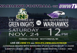 Second Round NCAA Division III Football Play-offs to be Hosted by the Warhawks TOMORROW on UWW-TV!