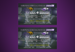 UWW-TV is Bringing You Baseball Back to Back Double Headers this Weekend!