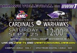Back to back Warhawk Volleyball: Saturday at noon and 4 pm