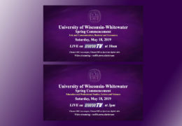 UWW-TV to Broadcast Spring 2019 Commencement LIVE!